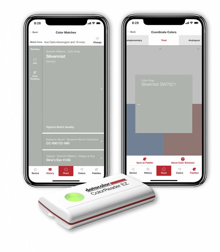 Datacolor ColorReader – Bluetooth, Portable Color Matching Tool. Scan a  Color to Instantly Get Paint Color Matches, Digital Color Data,  Coordinating Colors & More. Ends Color Indecision : : Electronics