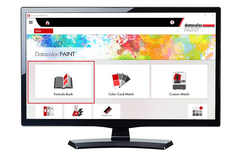 Retail Paint Software display on monitor