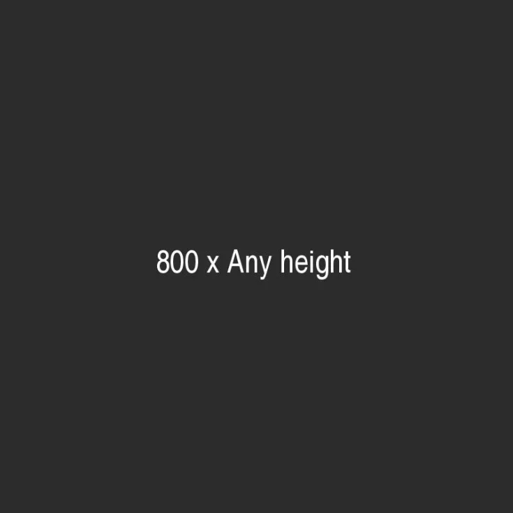 800 x any height placeholder