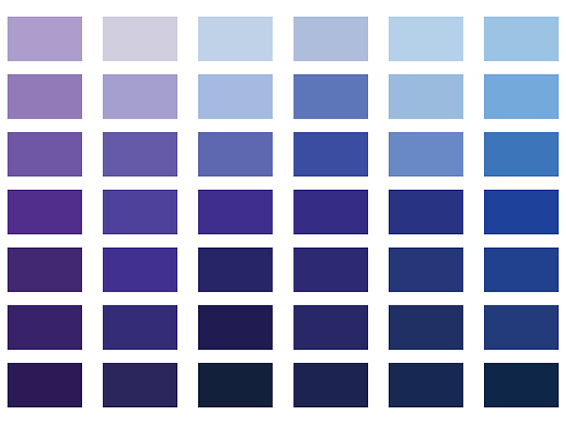 Purple color palette.